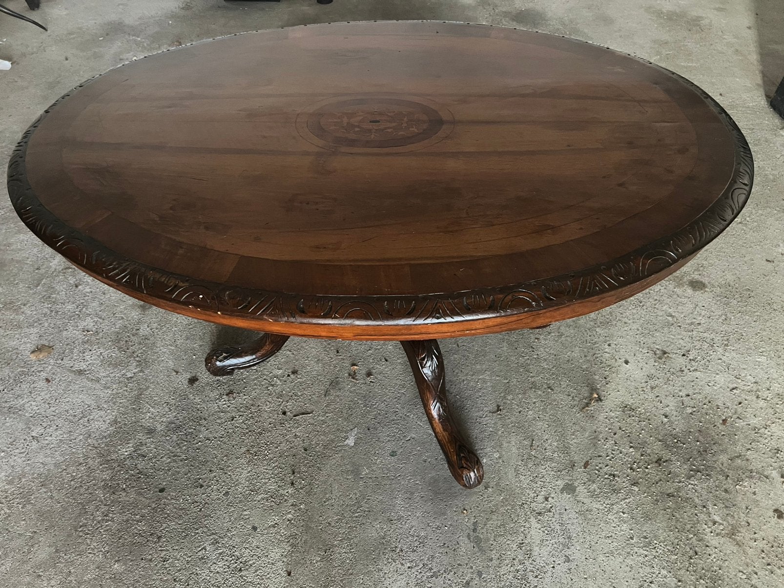 ovale tafel, Ophalen, 100 tot 150 cm, 200 cm of meer, Zo goed als nieuw