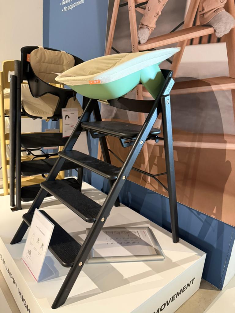 Kaos Klapp Kinderstoel Oak Black incl. Newborn, Kinderen en Baby's, Kinderstoelen, Ophalen, Zo goed als nieuw, Meegroeistoel