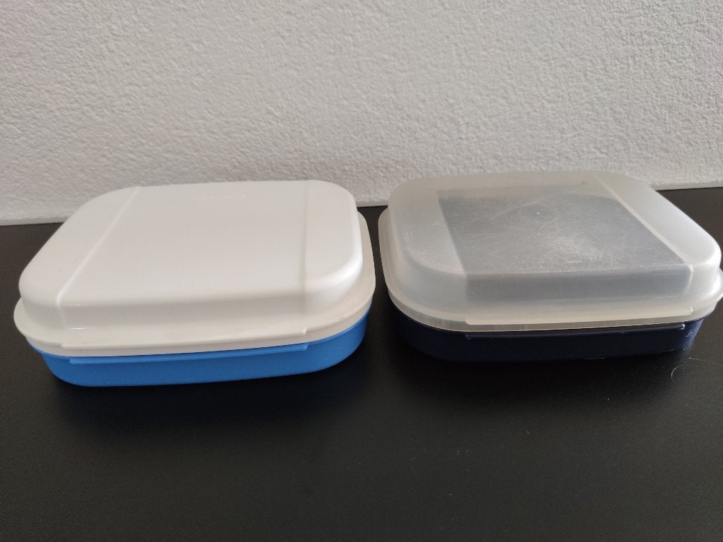 Tupperware Variadoos, koekjestrommel, Ophalen of Verzenden, Blauw, Overige typen