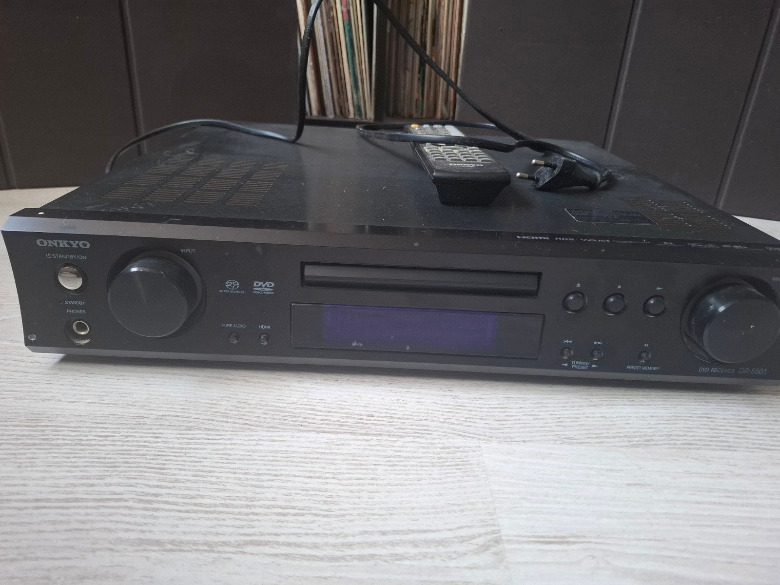 Onkyo versterker/dvd cdspeler met Bang & Olufsen BeoVox CX10, Ophalen, Gebruikt, Speakers, Overige merken