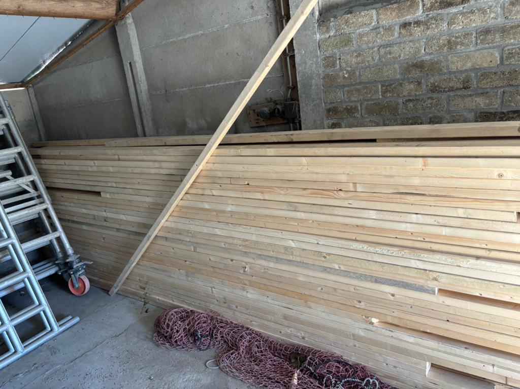 Hout, Ophalen of Verzenden, Zo goed als nieuw