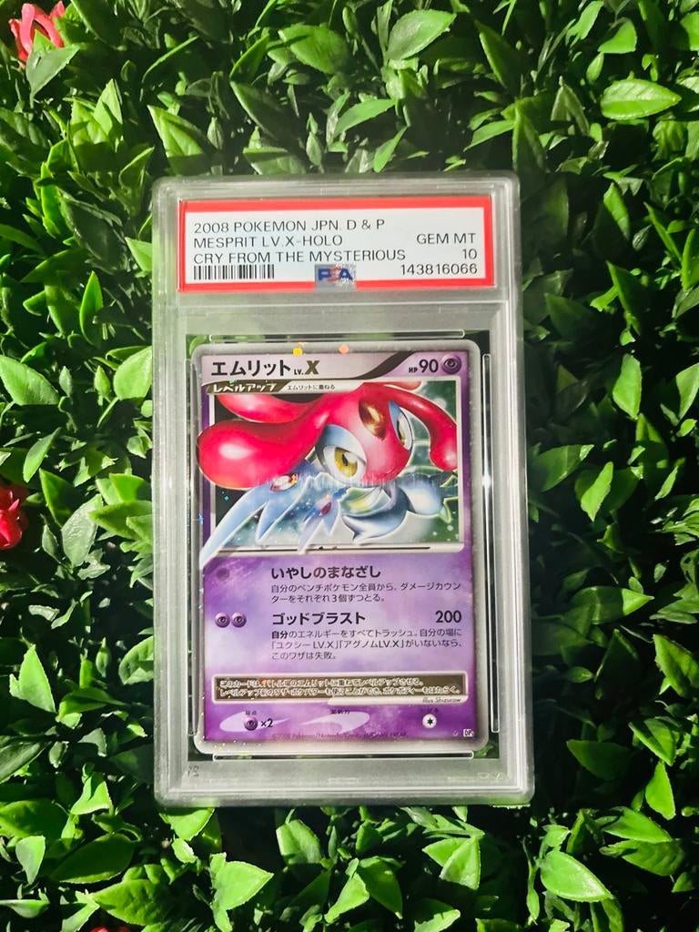Mesprit LV.X Holo PSA 10 UNLIMITED, Ophalen of Verzenden, Nieuw, Losse kaart, Foil