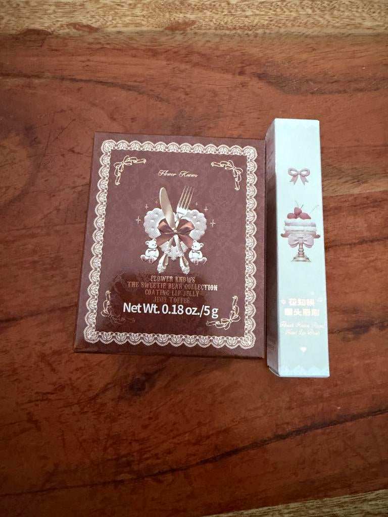 Flower Knows Sweetie Bear Lip Jelly & Lip Brush, Lippen, Bruin, Nieuw, Ophalen of Verzenden