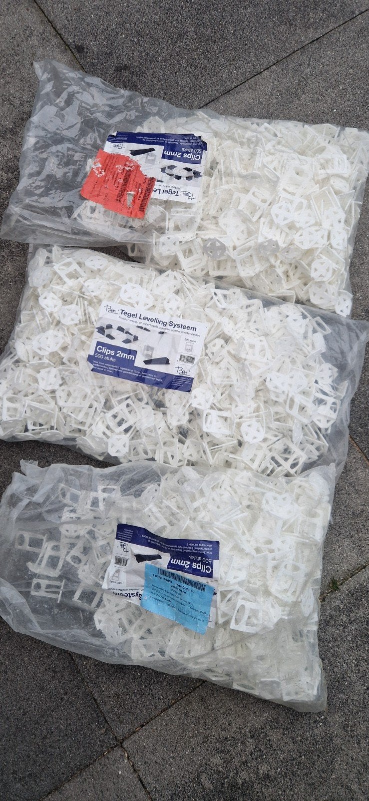 Tegel Levelling Systeem Clips, Ophalen, Overige materialen, Nieuw, Minder dan 20 cm