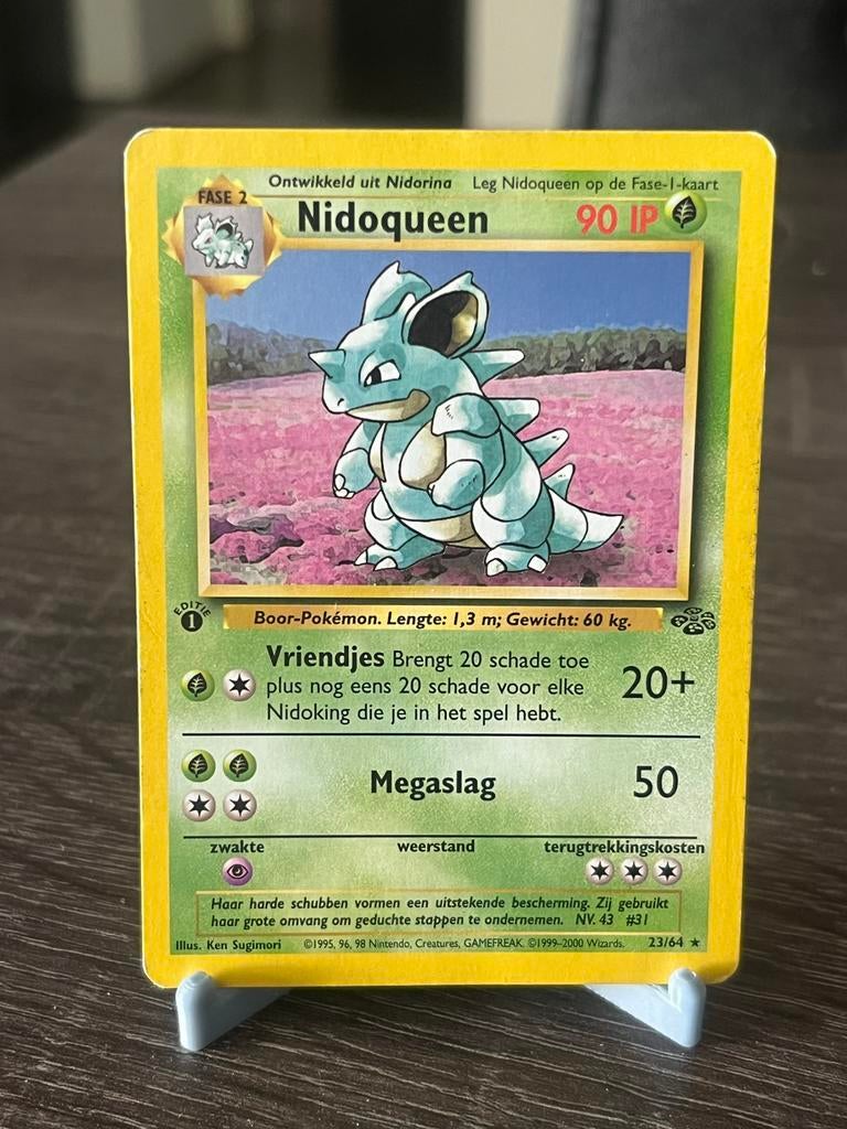 Nidoqueen NL 1e editie - Jungle - Good, Ophalen of Verzenden, Gebruikt, Losse kaart
