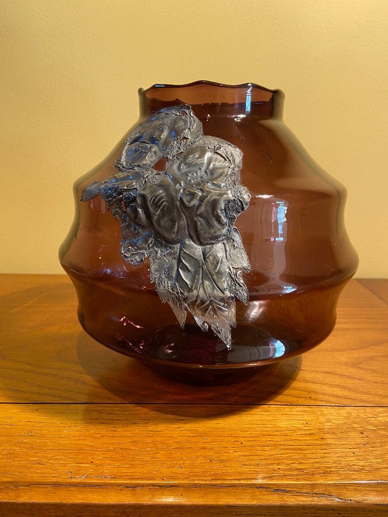 Art Deco vaas glas, Ophalen of Verzenden