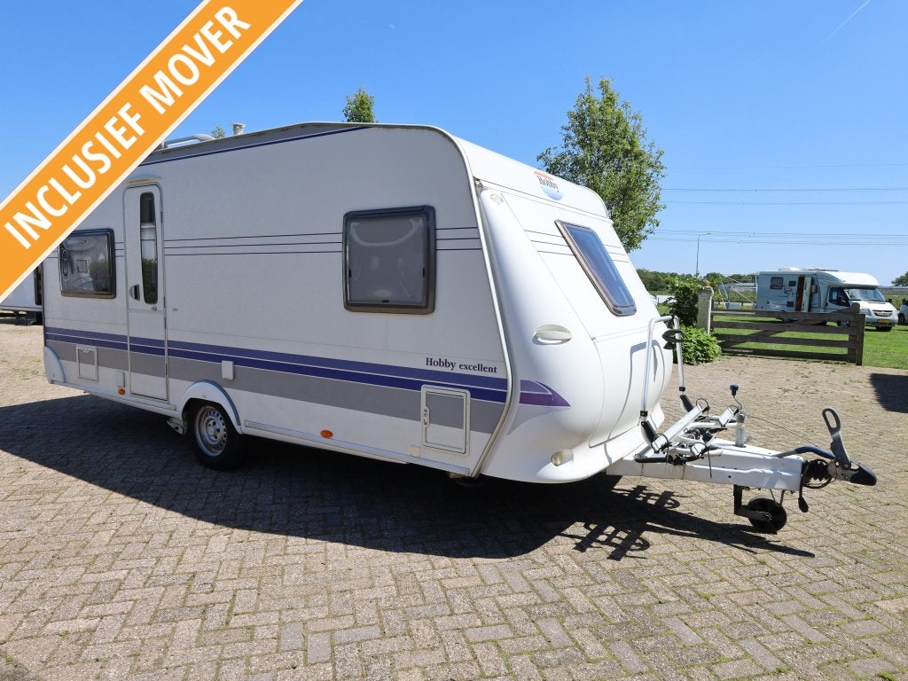 Hobby Excellent 495 UFE mover | voortent | luifel, Caravans en Kamperen, Caravans, Rondzit, Hobby, Bedrijf, Schokbreker