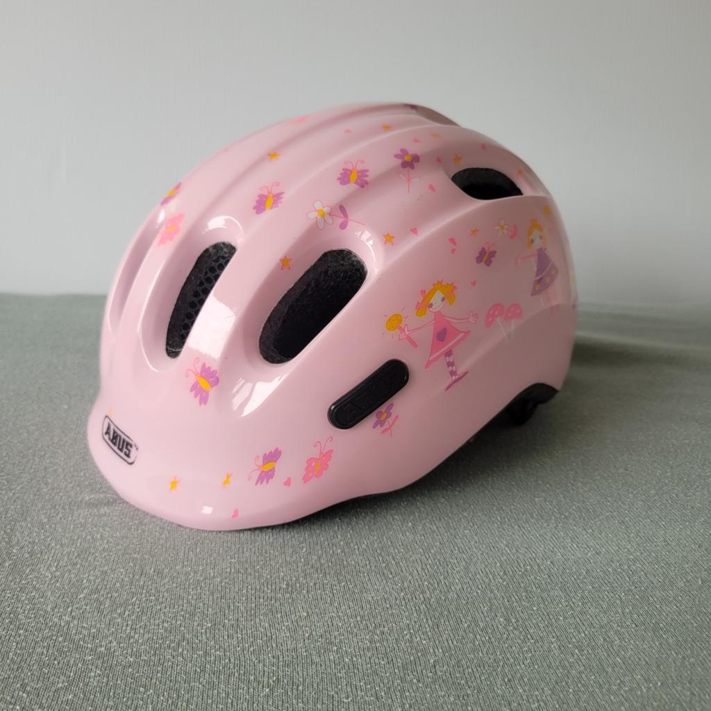Abus kinderfietshelm roze, 40-50 cm, heel erg netjes!, Fietsen en Brommers, Fietsaccessoires | Fietshelmen, Ophalen of Verzenden