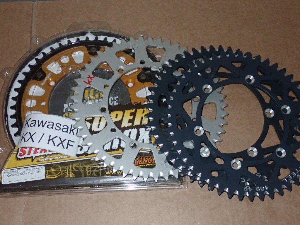 Kawasaki KX KXF 125 250 450 500 Achter Tandwiel 49T 4 stuks, Verzenden