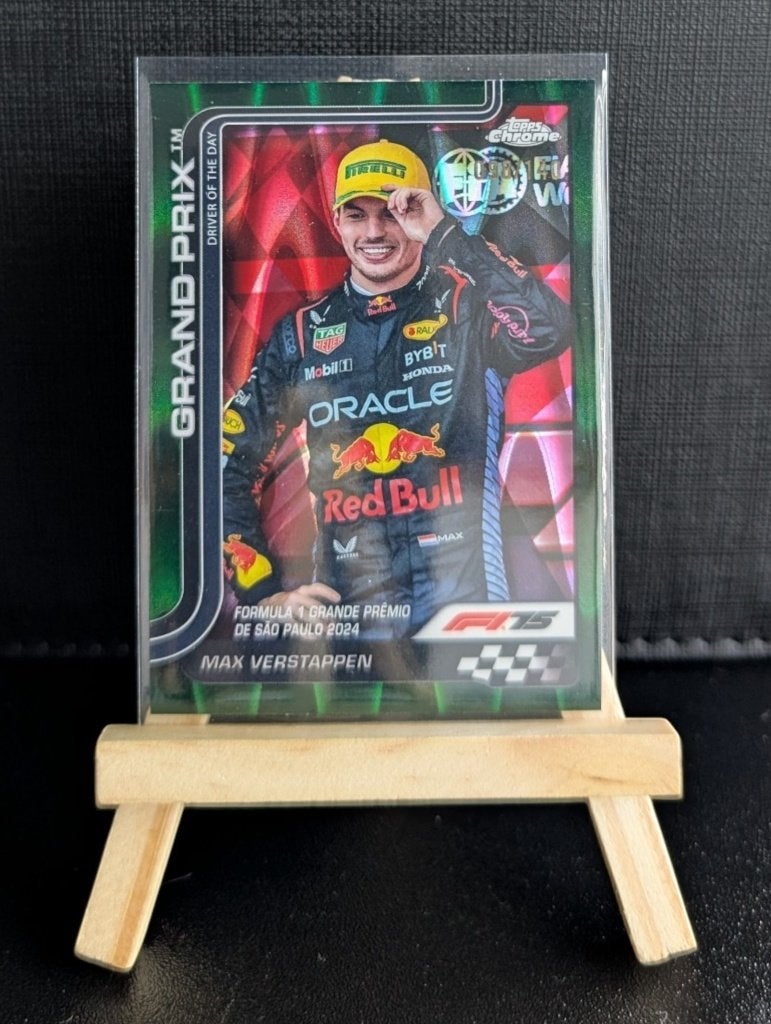 2025 topps Chrome f1 Max verstappen #142 /140, Ophalen of Verzenden, Zo goed als nieuw, Plaatje