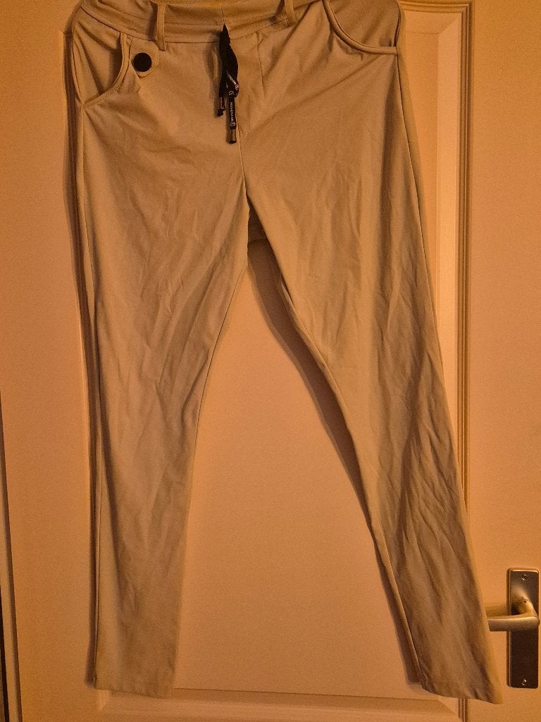 broek travel maat m  merk  my pashion kleur licht beige, Kleding | Dames, Maat 38/40 (M), Verzenden, Beige, Zo goed als nieuw