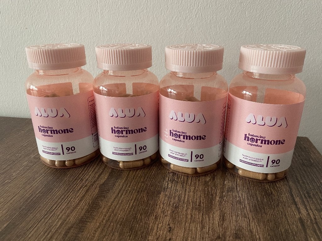 Alua Balancing Hormone capsules 4 potjes (1 halfvol), Ophalen of Verzenden, Nieuw, Overige typen