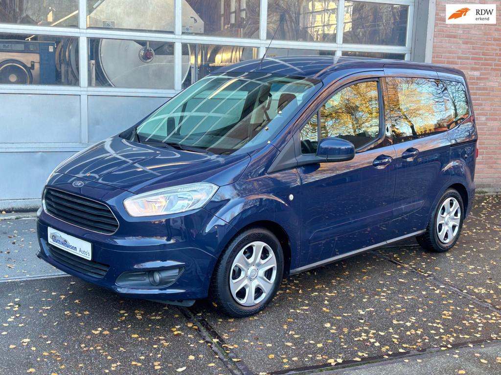 Ford Tourneo Courier 1.0 ,AIRCO,CRUISE,149892KM, Auto's, Voorwielaandrijving, Gebruikt, Zwart, Blauw