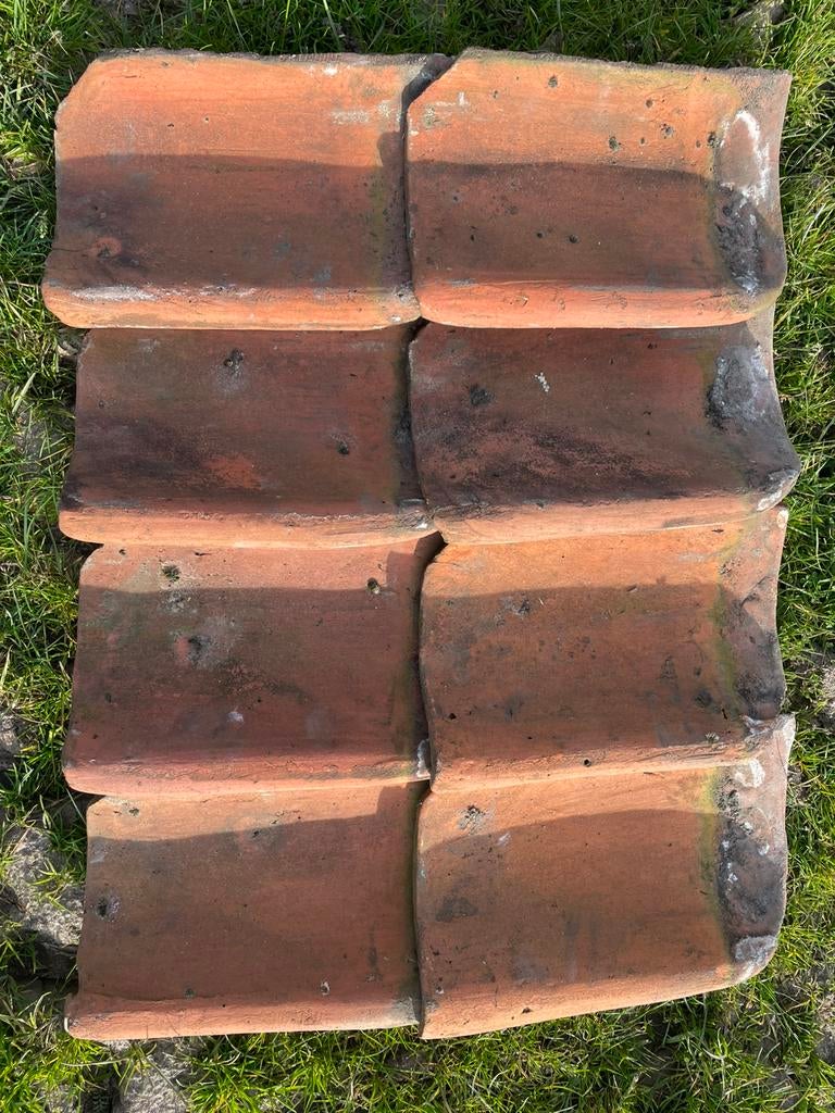 Oud hollandse dakpan. Holle pan. Rond de 1500 pannen., Ophalen, Steen of Klei, Zo goed als nieuw, 15 m² of meer