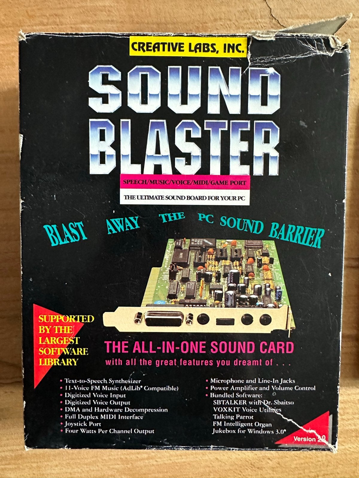 Creative Labs Sound Blaster Box + Handleiding (ZONDER KAART), Computers en Software, Ophalen of Verzenden, Gebruikt, Intern