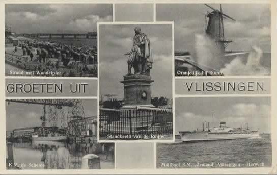 Vlissingen Groeten uit, Verzenden, 1920 tot 1940, Gelopen, Zeeland