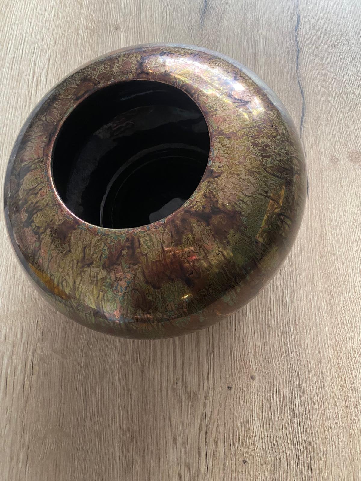 Jacques Molin France schaal / vaas– iriserend vintage design, Ophalen of Verzenden