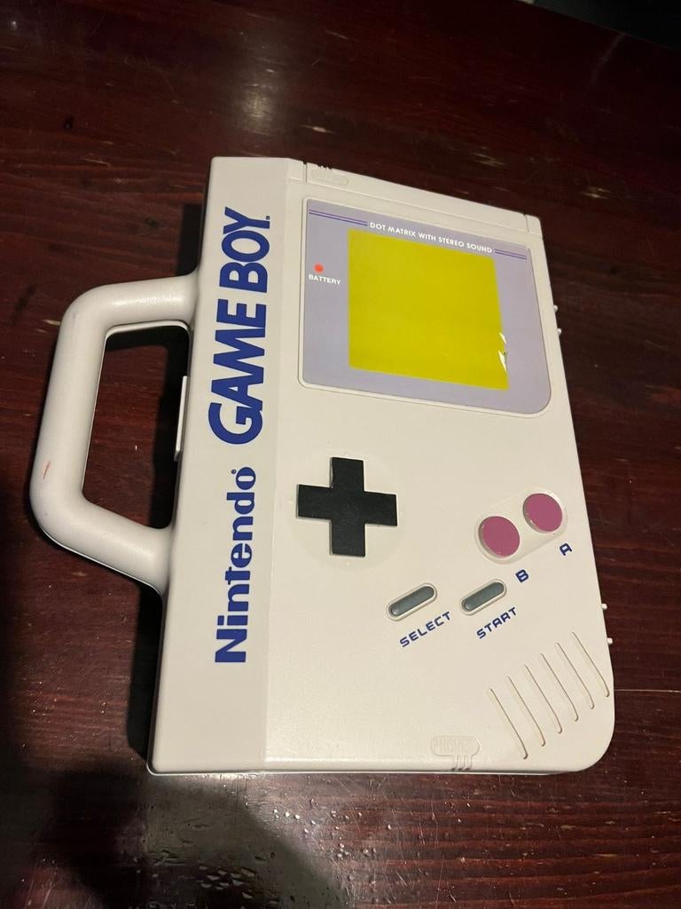 Vintage Nintendo Gameboy met games en koffer, Spelcomputers en Games, Spelcomputers | Nintendo Game Boy, Verzenden, Gebruikt, Met games