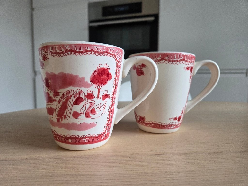 2 Bekers Blond Amsterdam 'Blond Romance', Huis en Inrichting, Keuken | Servies, Ophalen, Zo goed als nieuw, Kop(pen) en/of Schotel(s)