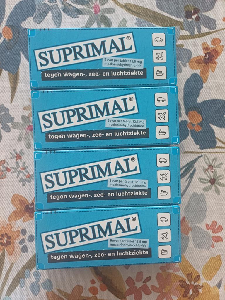 Suprimal tabletten tegen wagen-, zee- en luchtziekte, Verzenden, Nieuw, Overige typen