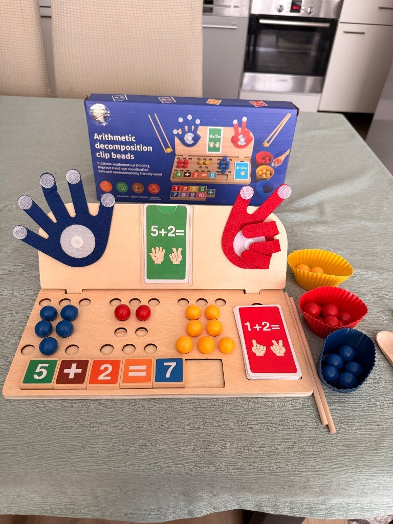 Montessori Rekenspel met Kralen - Houten Educatief Speelgoed, Yunhe County Toys Co., Ltd, Ophalen of Verzenden, Feyrka@gmail.com