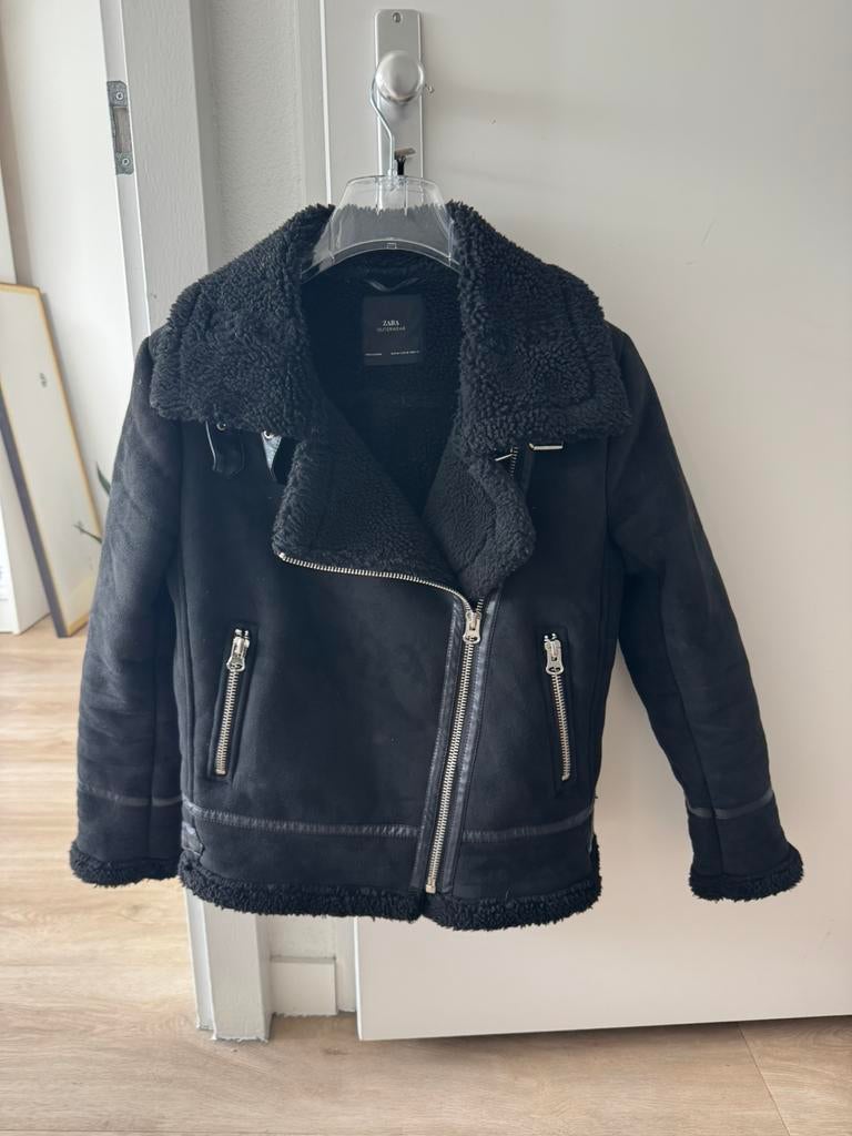 Zwart pilotenjack Zara - maat M, Ophalen of Verzenden, Zo goed als nieuw, Maat 38/40 (M), Zwart