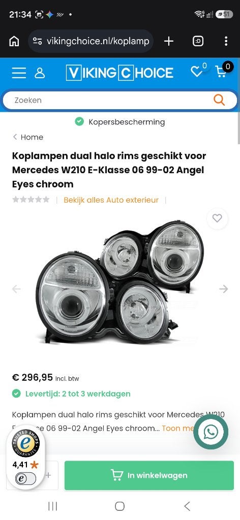 car lights/autolampen, Ophalen of Verzenden, Nieuw, Mercedes-Benz, Overige Auto-onderdelen