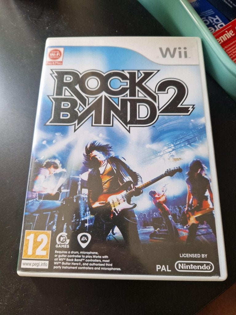 Wii Game: Rock Band 2, Spelcomputers en Games, Games | Nintendo Wii, Muziek, Ophalen of Verzenden, Zo goed als nieuw, 3 spelers of meer
