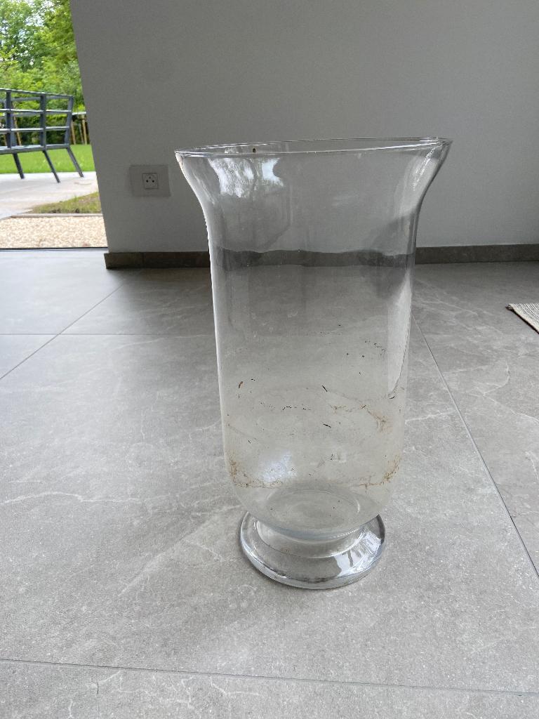 Grote brede hoge vaas, Huis en Inrichting, Woonaccessoires | Vazen, Ophalen, Overige kleuren, 75 cm of meer, Glas