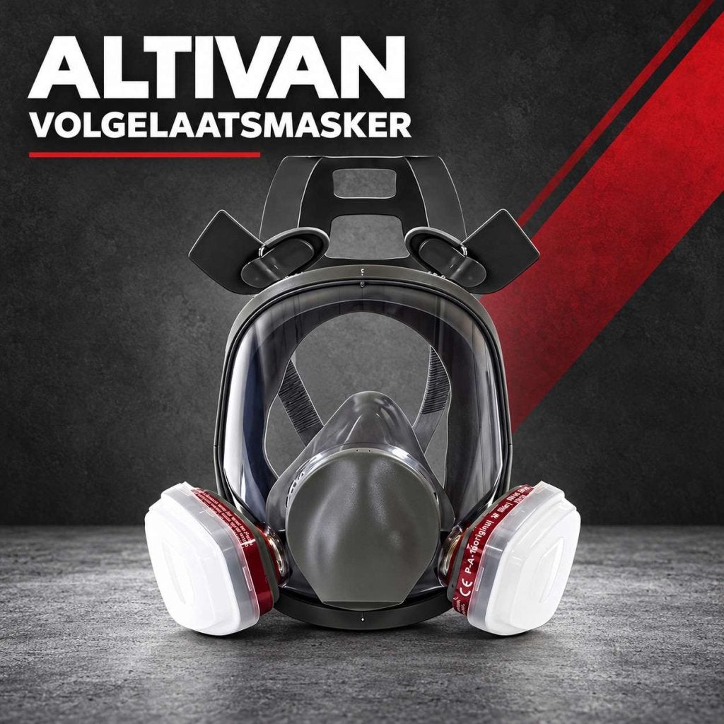 Altivan Volgelaatsmasker met vizier en 10 katoenen filters