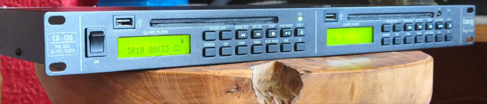 IMG Stage Line CD-120 Dual CD Speler - Zonder afstandsbed, Ophalen, Gebruikt, Overige merken
