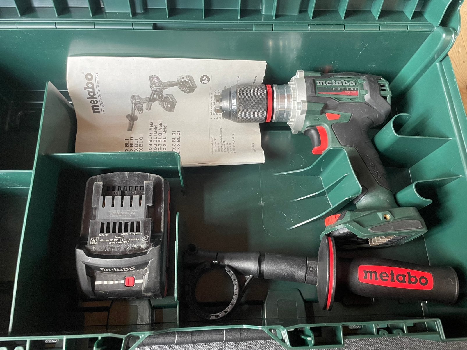 Metabo BS 18 LTX BL I zo goed als nieuw met accu en metabox, Ophalen, 600 watt of meer, Variabele snelheid, Zo goed als nieuw