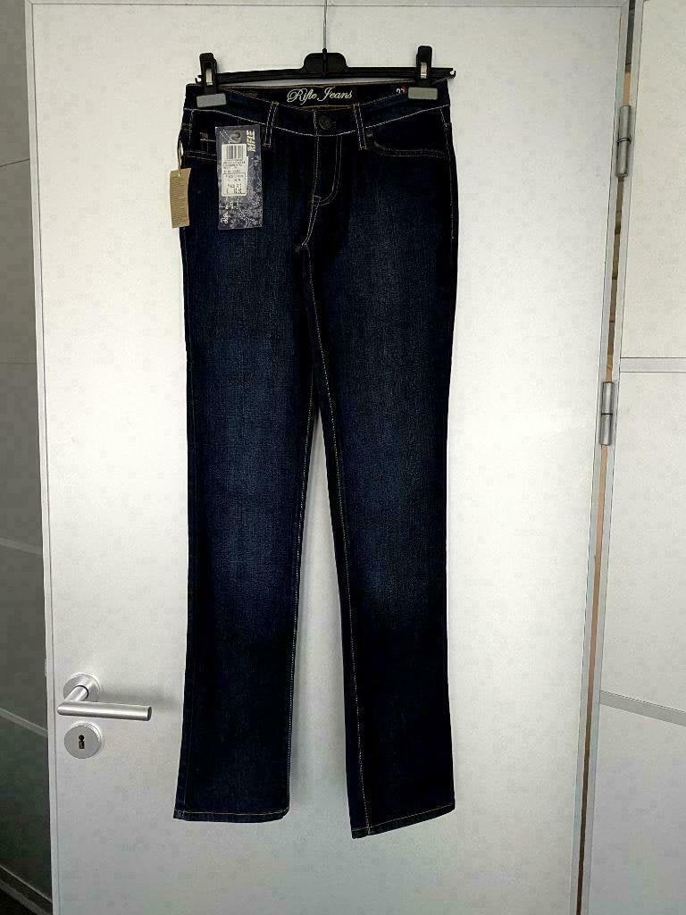 F227 Nieuw: Rifle: Jeans: maat W27/L34=XS=34 spijkerbroek, Blauw, Nieuw, Ophalen of Verzenden, W27 (confectie 34) of kleiner