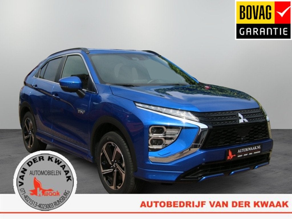 Mitsubishi Eclipse Cross 2.4 PHEV Executive (bj 2025), Auto's, 14 kWh, 4 cilinders, Blauw, Leder en Stof