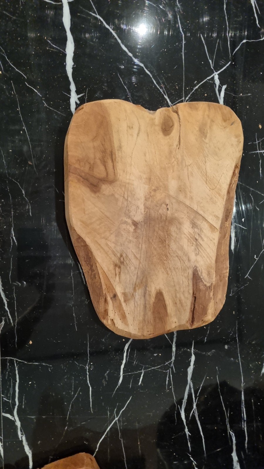 Teakhouten schijf, Ø 34 cm, 3 cm dik, Ophalen of Verzenden, Gebruikt, Bruin, Hout