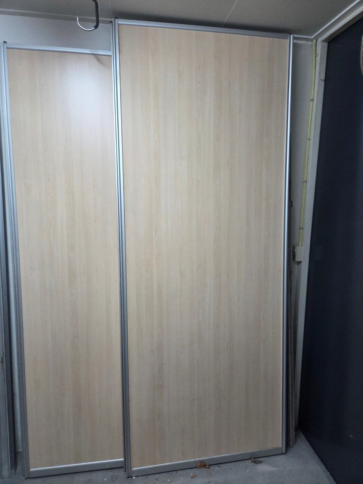 Schuifdeuren - Set van 4 deuren met 2 rails, Doe-het-zelf en Verbouw, Deuren en Horren, Ophalen, Gebruikt, 80 tot 100 cm, 215 cm of meer