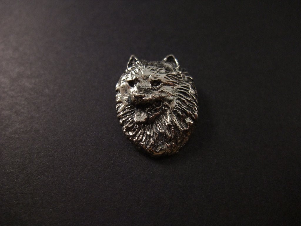 Dwergkeeshond (Duitse Spits) zilverkleurige pin, Ophalen of Verzenden, Gebruikt, Overige onderwerpen