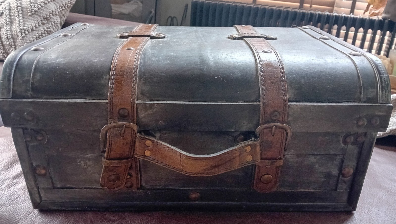 Leuke decoratieve opbergkist/ koffertje, Huis en Inrichting, Woonaccessoires | Kisten, Ophalen, Minder dan 50 cm, 50 tot 100 cm