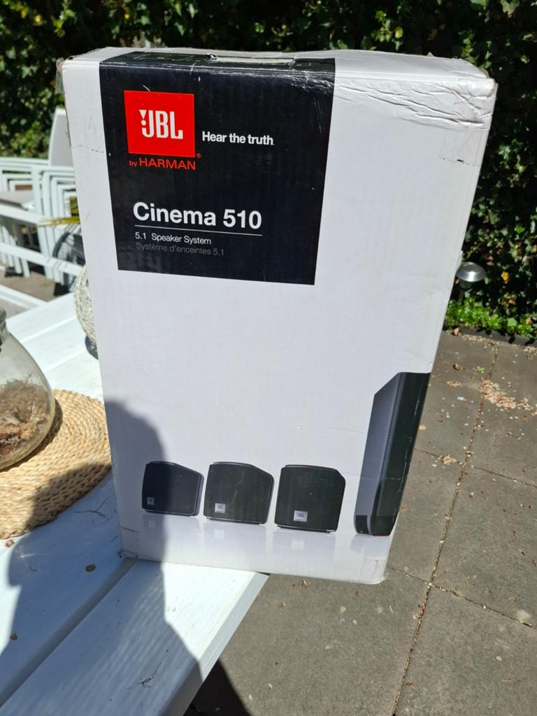 JBL Cinema 510 5.1 Home Cinema Systeem, Audio, Tv en Foto, Home Cinema-sets, Zo goed als nieuw, Overige spelers, 5.1-systeem, Overige merken