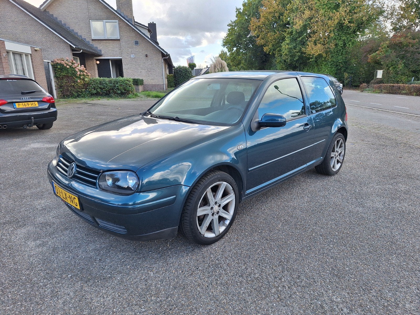 Volkswagen Golf 1.6 77KW 2003 Groen, Auto's, Voorwielaandrijving, Stof, Zwart, 4 cilinders