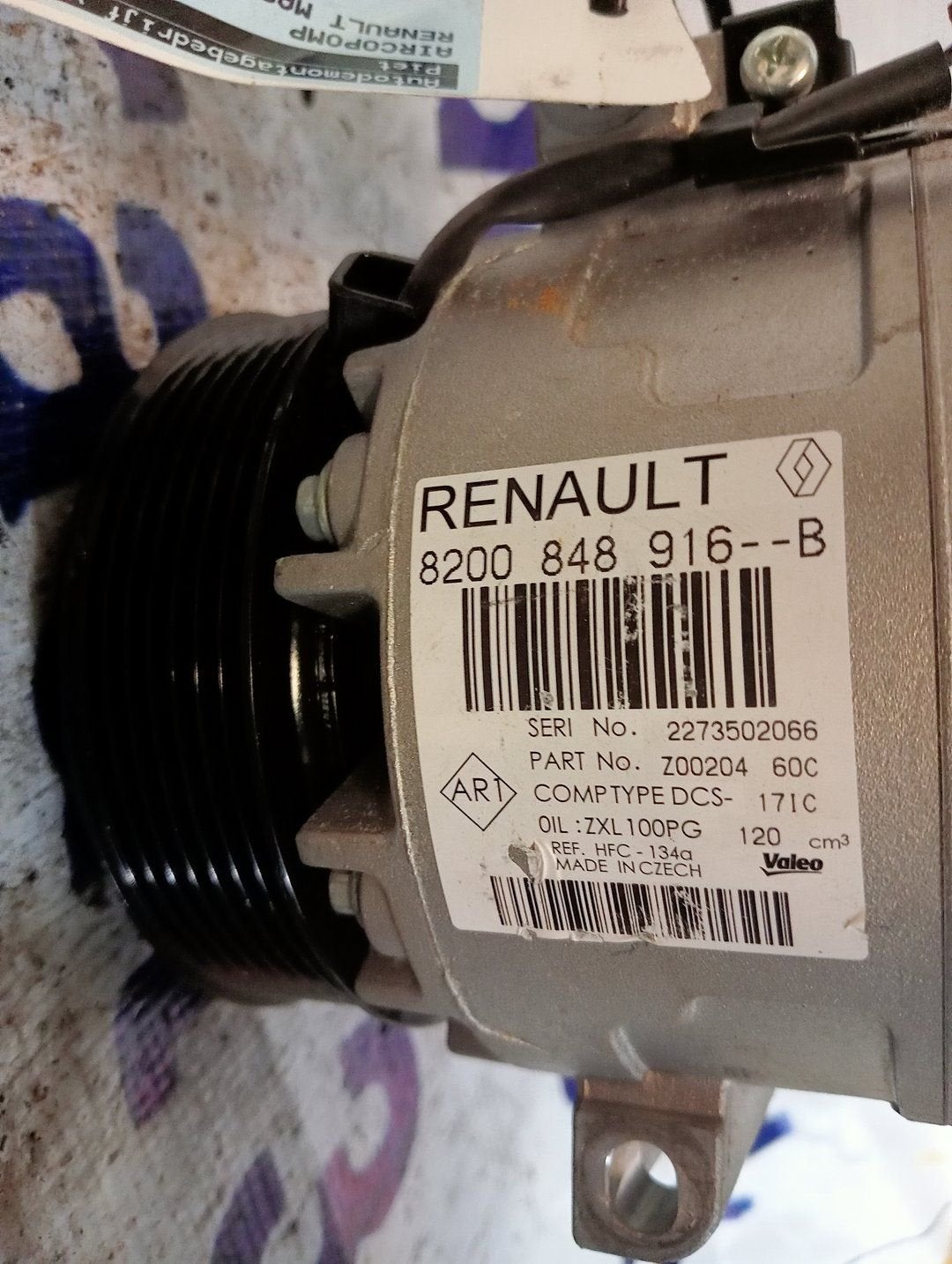 RENAULT Master AIRCOPOMP artikelnummer 8200848916B, Gebruikt, -, Renault, -