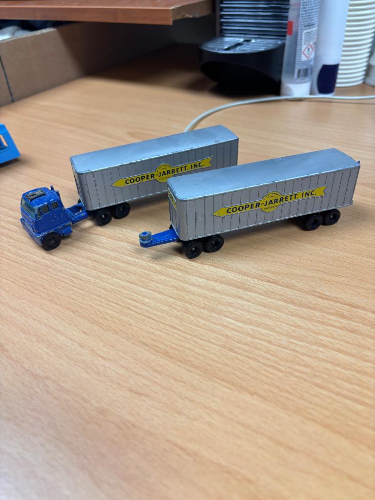 Matchbox Lesney Major Pack M-9 Inter State Double Freighter, Hobby en Vrije tijd, Modelauto's | 1:50, Gebruikt, Bus of Vrachtwagen