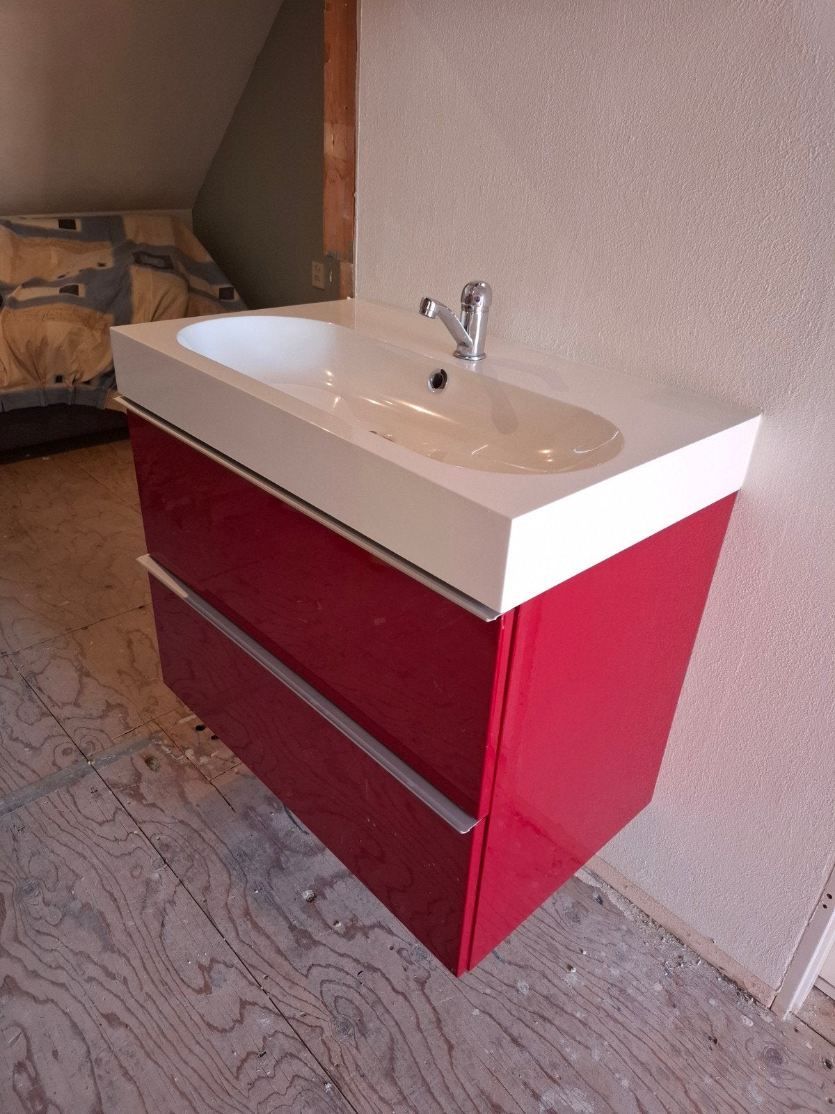 Ikea wastafelmeubel 80 breed met wasbak en kraan, zo goed al, Ophalen, 50 tot 100 cm, Zo goed als nieuw, Minder dan 100 cm