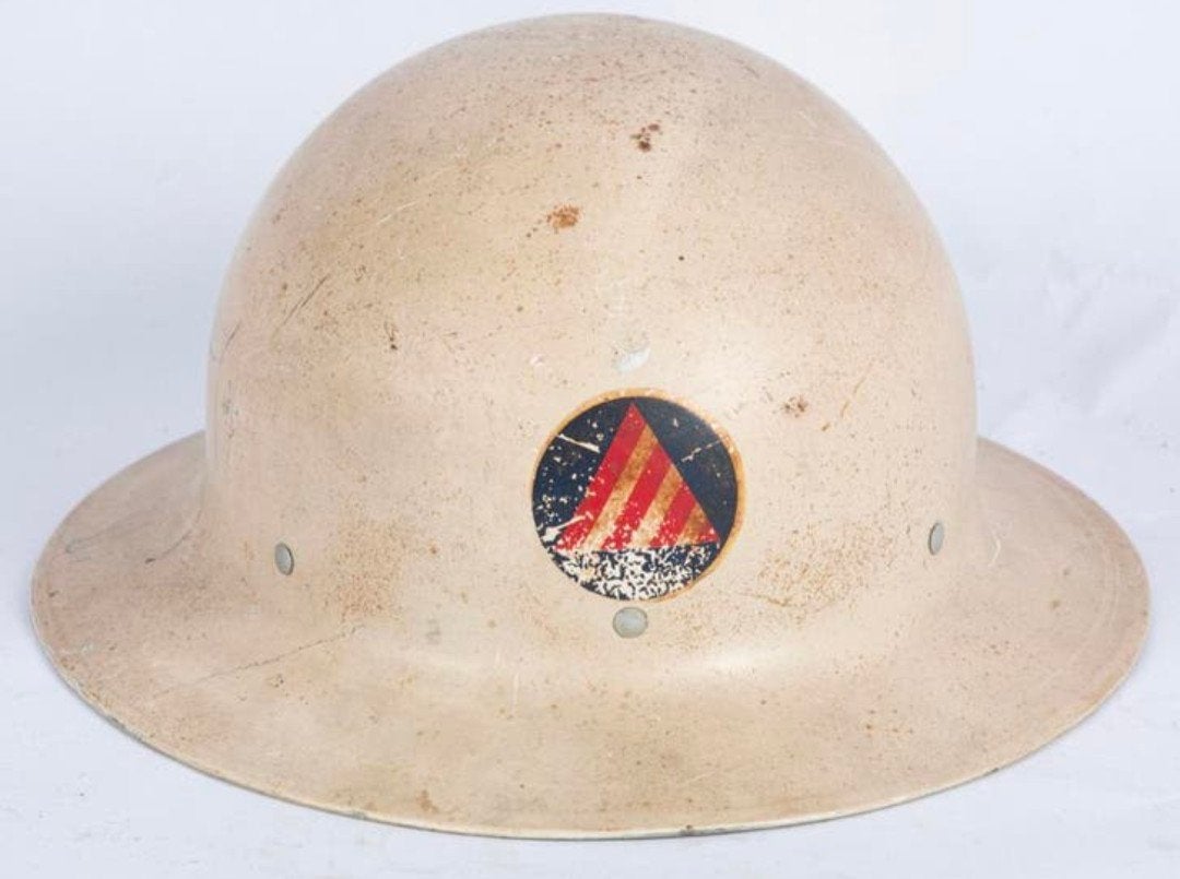 US Civil Defense Wardens Helm - O.C.D. gemarkeerd, Ophalen of Verzenden