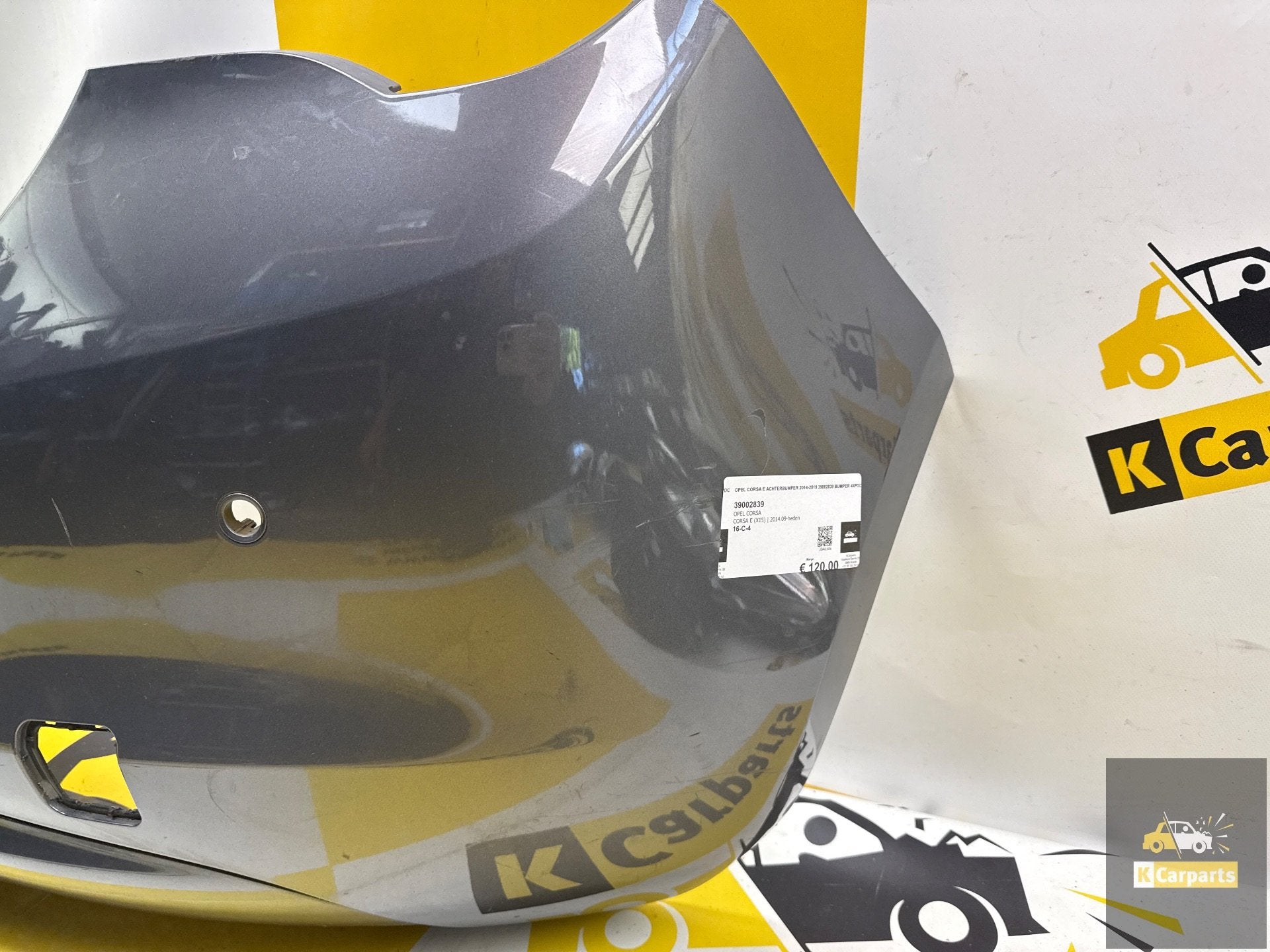OPEL CORSA E Achterbumper 2014-2019 39002839 bumper 4xPDC, Gebruikt, Opel Automobile GmbH, Ophalen of Verzenden, Kontakt@opel-infoservice.de