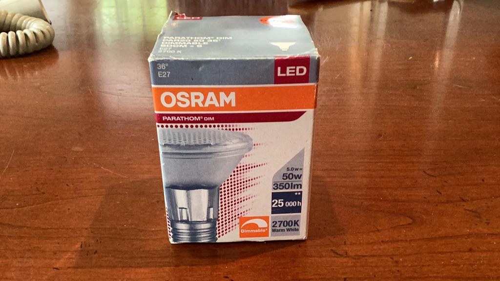 Osram led lamp grote fitting 5 watt, licht als 50 watt, Ophalen of Verzenden, Nieuw, E27 (groot), Led-lamp