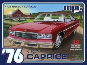 Bouwdoos 1976 Chevy Caprice met trailer 3n1 MPC, Hobby en Vrije tijd, Modelbouw | Auto's en Voertuigen, Overige merken, Auto, Groter dan 1:32