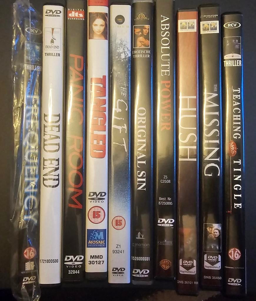 Diverse DVD Thriller Collectie - 10 Films, Vanaf 16 jaar, Ophalen of Verzenden, Zo goed als nieuw