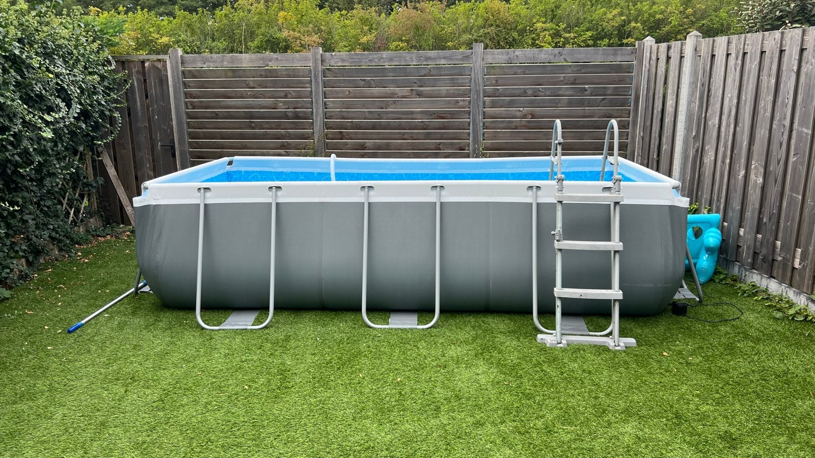 Bestway opzetzwembad 4x2 met trap, Gebruikt, 200 tot 300 cm, 80 tot 120 cm, Ophalen of Verzenden