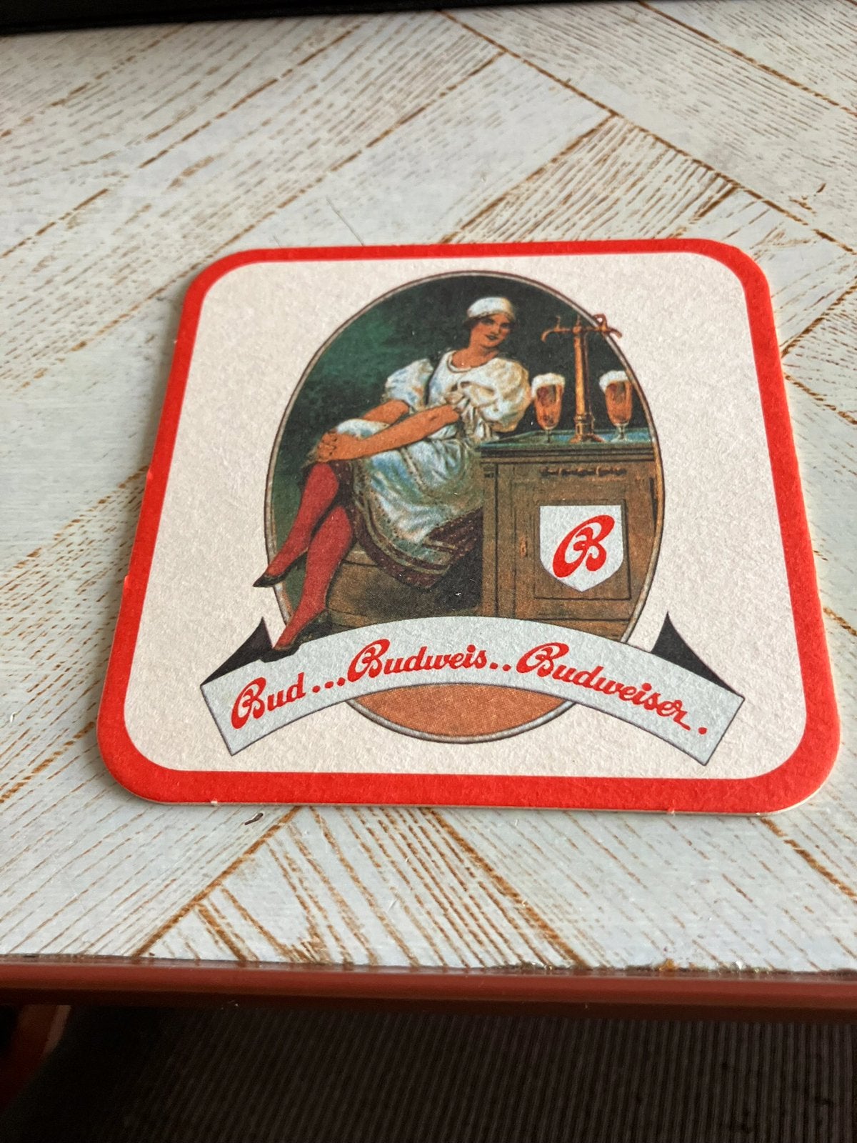 5 bierviltjes, Ophalen of Verzenden, Zo goed als nieuw, Viltje(s), Overige merken